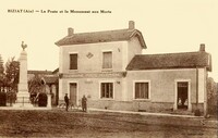 Biziat - La Poste et le Monument aux Morts