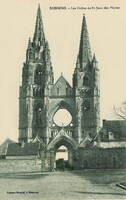 Église . Les flèches de St-Jean-des-Vigne