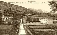 Barrême - Entrée de la Ville par l'Avenue de la Gare
