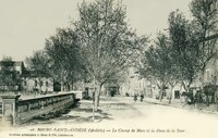 Bourg-Saint-Andéol - Le Champ de Mars et la Place de la Tour