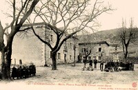 Gluiras - Mairie, Place et Buste de M.Clauzel Ancien député 