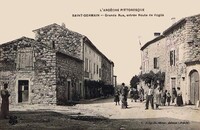Saint-Germain - Grande Rue, entrée Route de Vogué
