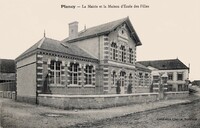 Plancy-l'Abbaye - La Mairie et la Maison d'Ecole des Filles