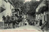 Saint-Denis - Départ de la Diligence pour Carcassonne