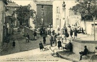 Saint-Marcel-sur-Aude - Place de la République et Rue du Mail