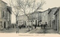 Villemoustaussou - La Mairie - Les Ecoles