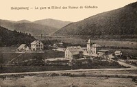 La Gare et L'Hôtel des Ruines de Girbaden
