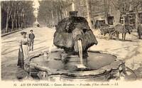 Cours Mirabeau .Fontaine d'Eau chaude