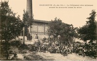 Le déjeuner des Mineurs avant la descente dans la Mine