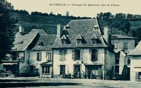 Saint-Cernin - Groupe de Maison sur la Place