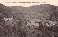 Thiézac - Le Groupe scolaire, le quartier de l'Eglise