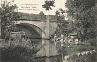 La Guerche-sur-l'Aubois - Les Rives de L'Aubois -Le Pont de la route  de Borges - Lavandières
