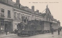 Place de la Gare . Tramway de l'Indre