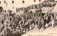 Pose de la première pierre du Marché Couvert