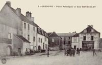 Chenôve - Place Principale et Café Rousselet