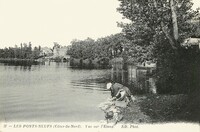 Les Ponts -Neufs _ Vue sur l'Etang - Lavandières