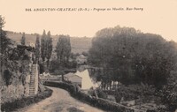 Paysage au Moulin -Bas-Bourg