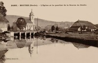 L'Eglise et le quartier de la Source du Doubs