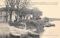 Morsang-sur-Orge - Débarcadère et entrée de l'Hôtel-Restaurant du Vieux Garçon