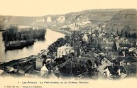 Les Andelys - Le Petit Andely, vu du Château Gaillard