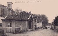 Cazaubon - Eglise et Avenue de la Gare