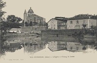 l'Église et l'Etang de Lanne