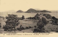 Terre-de-Haut - La Batterie de la Tête-Rouge et l'Ilet à Cabrits