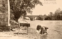 Saint-Martory - Le Pont sur la Garonne - lavandières