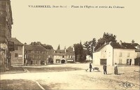 Place de l'Église et entrée du Château