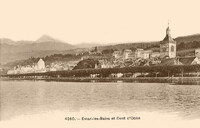 Evian-les-Bains et Dent d'oche