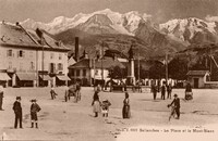 Sallanches - La Place et Le Mont-Blanc