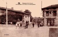 Roussac - Le Carrefour et la Route de Châteauponsac