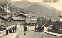 Gare de Cauterets et chaine du Cabaliros