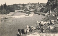 Laveuses au Bord du Gave - Lavandières