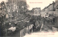Vic-en-Bigorre - Boulevard  de la République. Un Jour de Marché