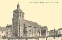 La Place de L'Église sortie de la messe