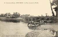 Le Pont vue prise du Moulin - Lavandière
