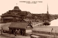 La Gare des tramways - Le Casino et le Bassin