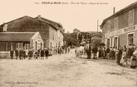 Place de L'Eglise - Départ du Courrier