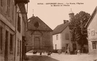 La Poste- L'Eglise- La Mairie et L'Ecole