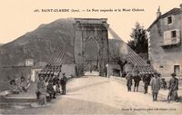 Le pont suspendu et le Mont Chabout
