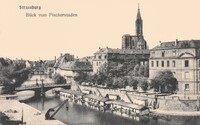 STRASBOURG  - Vue depuis Fischerstaden -Lavoirs