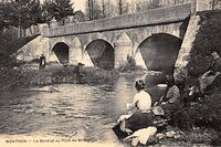 NONTRON  - Le Bandiat au Pont de St-Martial -Lavandières