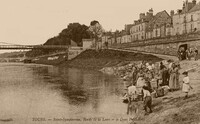 TOURS  - Saint-Symphorien Bords de la Loire et le Quai Paul-Bert - lavandières