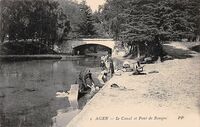 AGEN - Le Canal et Pont de Rouquet-Lavandières
