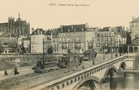 METZ - moyen-pont-quai-Saint-Louis -tramway -Lavoir