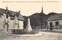 Millançay - Monument Elevé à la Mémoire des Soldats Tué à la Guerre de 1914-1918