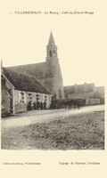 Villeromain - Le Bourg - Café du Cheval-Rouge