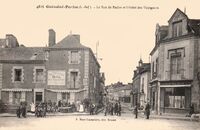 Guémené-Penfao - La Rue de Redon et L'Hôtel des Voyageurs