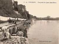 Une partie des Quais Saint-Pierre  - Laveuses